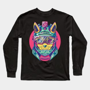 Cyberpunk cat Long Sleeve T-Shirt